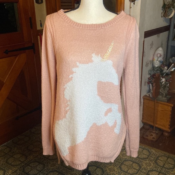 Lauren Conrad “Rare: SM” Unicorn Sweater - famous sweater used w/ my manniquins - Picture 3 of 13